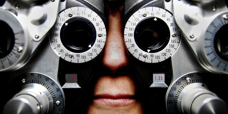 prueba de vista del optometrista