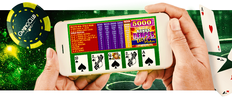 Vídeo Pôquer no celular cassino online gaming club