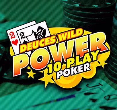 Deuces Wild - 10 Play Power Poker