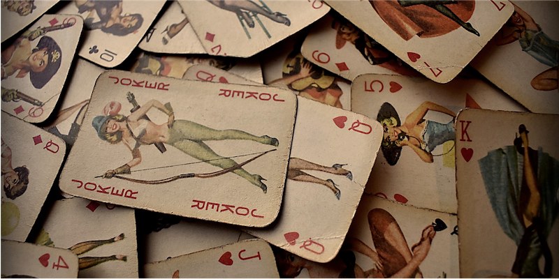 Old playing cards; JackpotCity Casino Blog