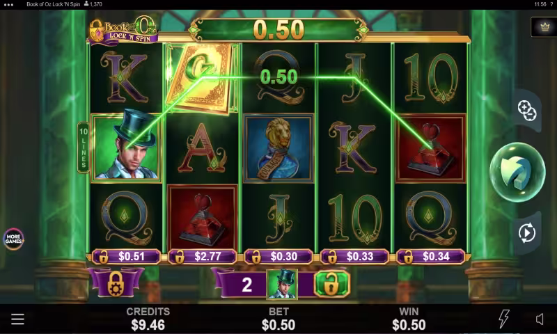 Book Of Oz Lock N Spin 