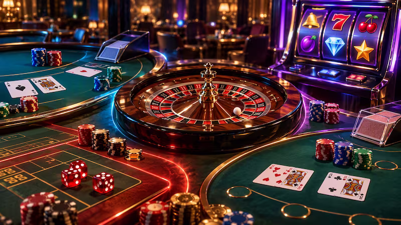 Guide des jeux de casino : règles, termes et types de jeux