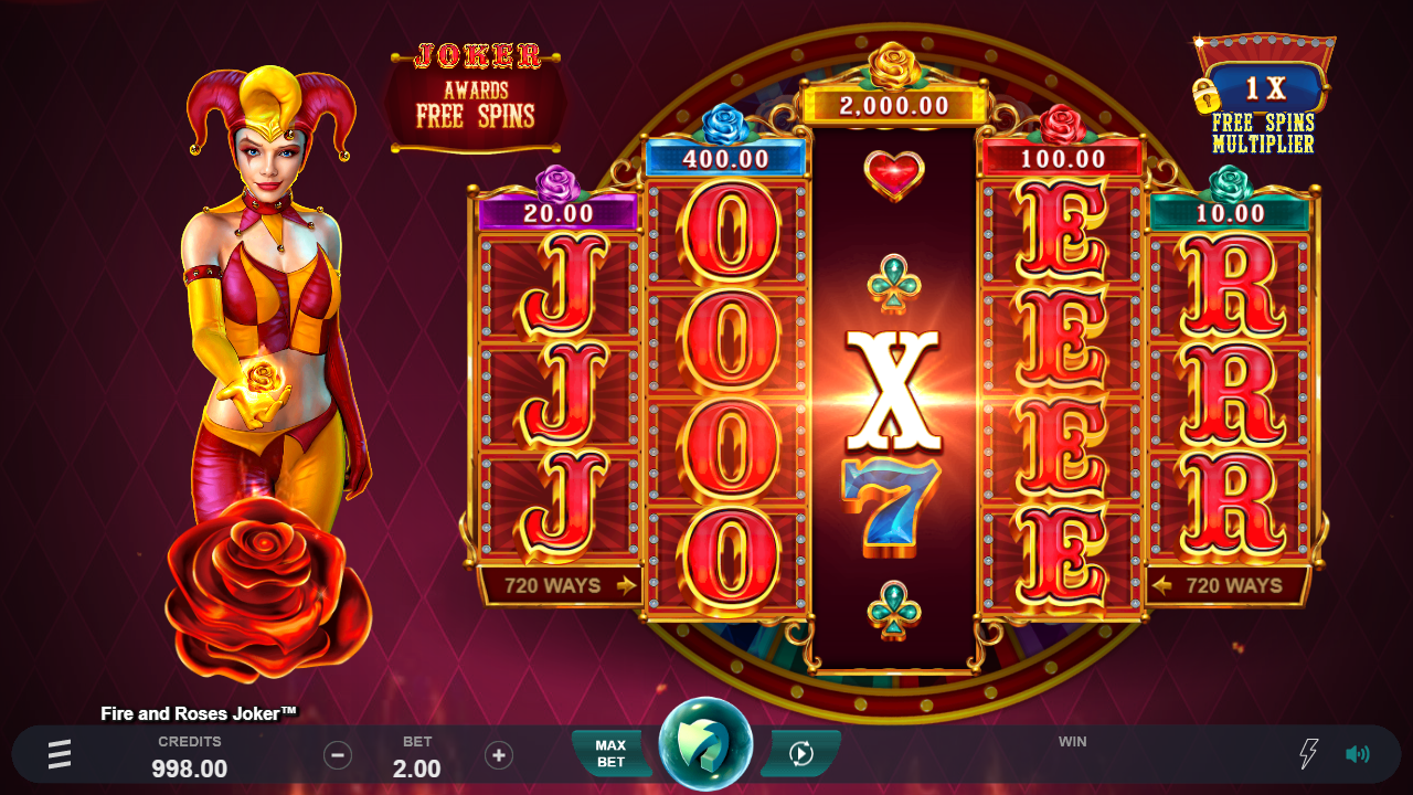 Screenshot of the multipliers from the Fire and Roses Joker slot game Screenshot of the multipliers from the Fire and Roses Joker slot game
