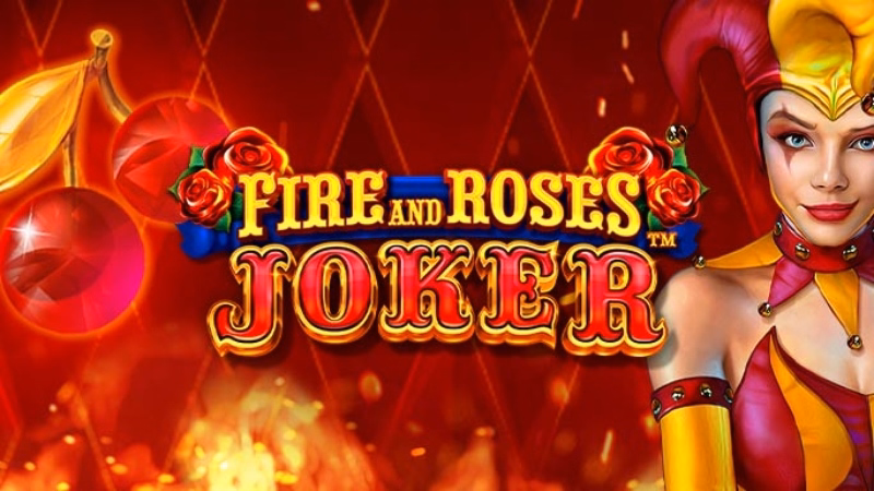 Image of Fire And Roses Joker slot game logo Image of Fire And Roses Joker slot game logo