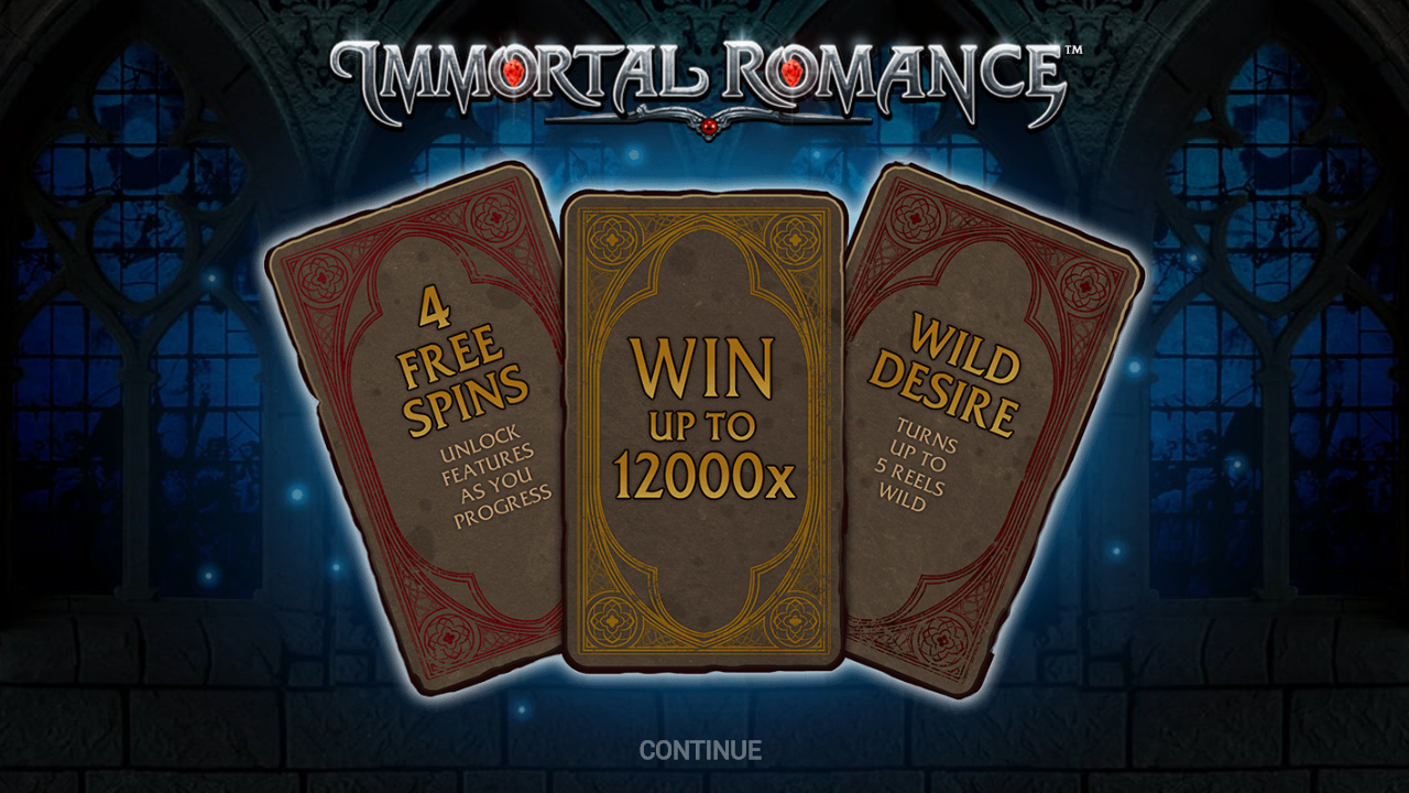 Image of Immortal Romance features page Image of Immortal Romance features page