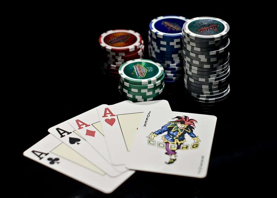 Casino chips and cards.