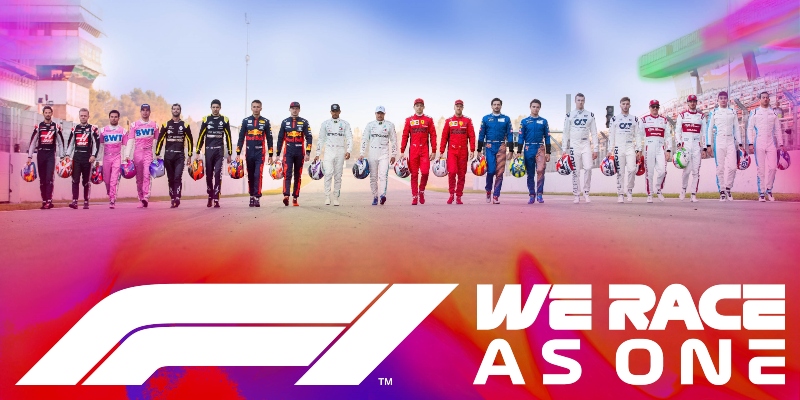  Formula One launches #WeRaceAsOne initiative to fight challenges of COVID-19 and global inequality. 