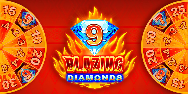 Microgaming presents the 9 Blazing Diamonds online slot