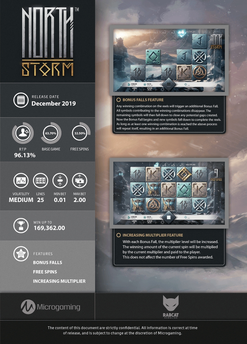 North Storm Game Specs