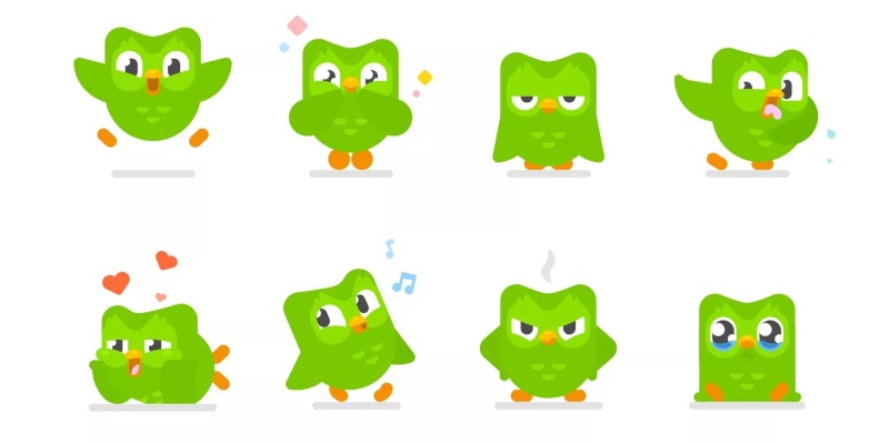 Mascotte verte de Duolingo; Spin Palace Blog