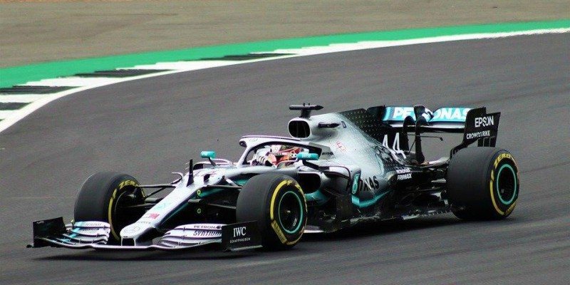 Voiture de Lewis Hamilton, écurie Mercedes