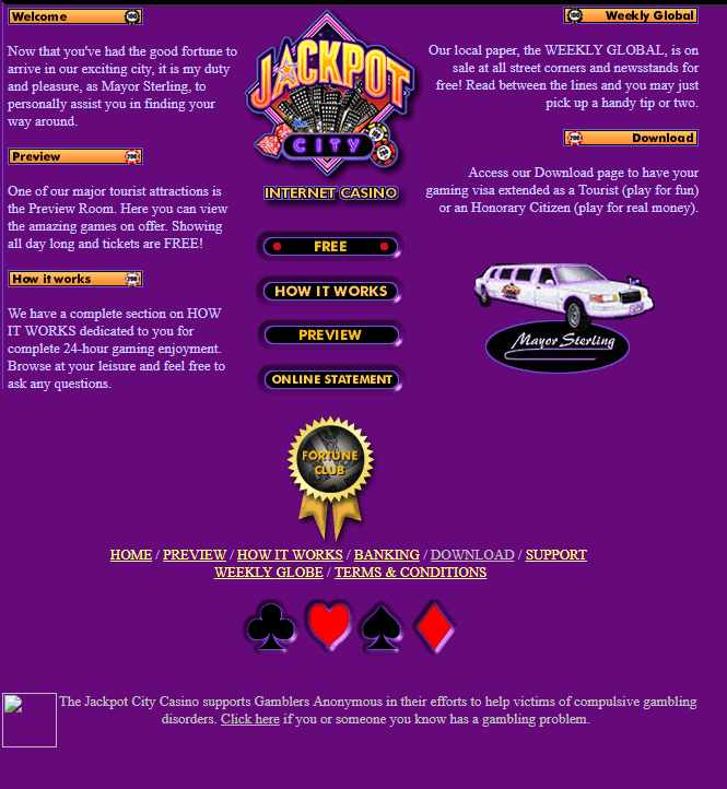 site da Jackpotcity