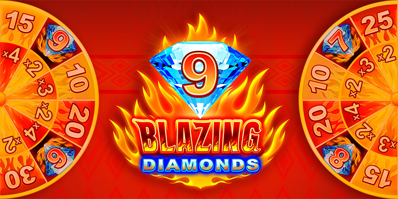 Divertissement enflammé avec 9 Blazing Diamonds de Microgaming