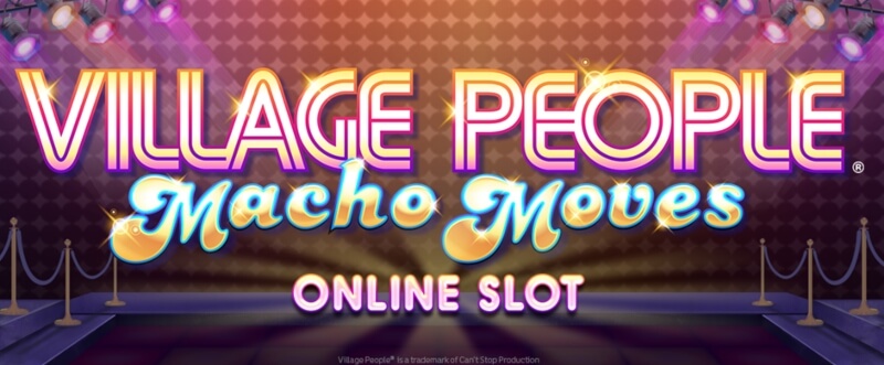 VILLAGE PEOPLE® MACHO MOVES　オンラインスロットゲームロゴ