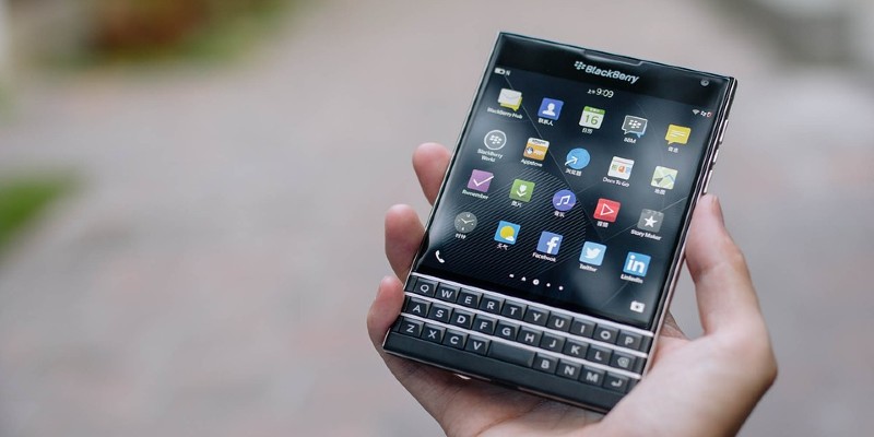 A BlackBerry smartphone