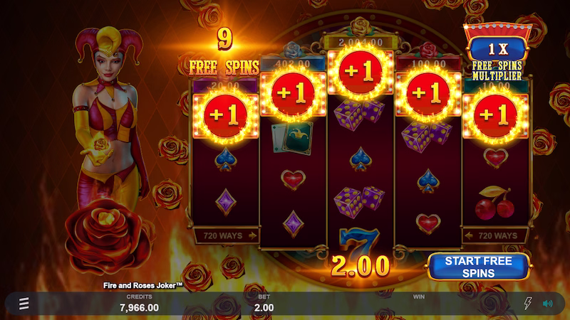 Fire Roses and Joker Free Spins Awarded Fire Roses and Joker Free Spins Awarded