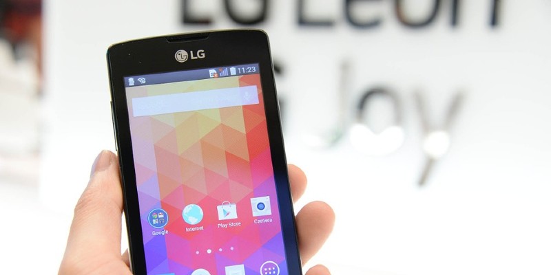 An LG smartphone