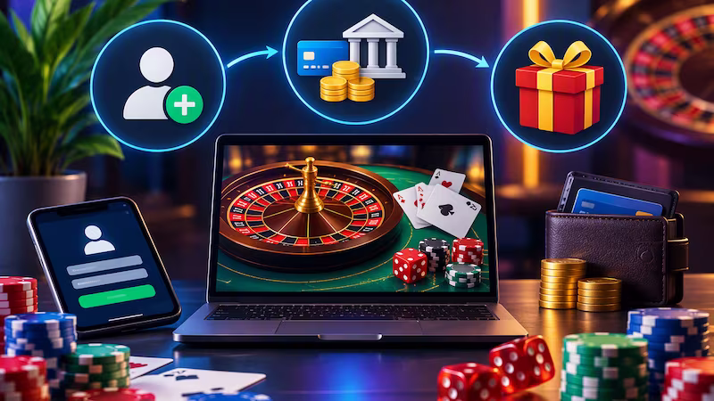 Online casino banking account and bonuses