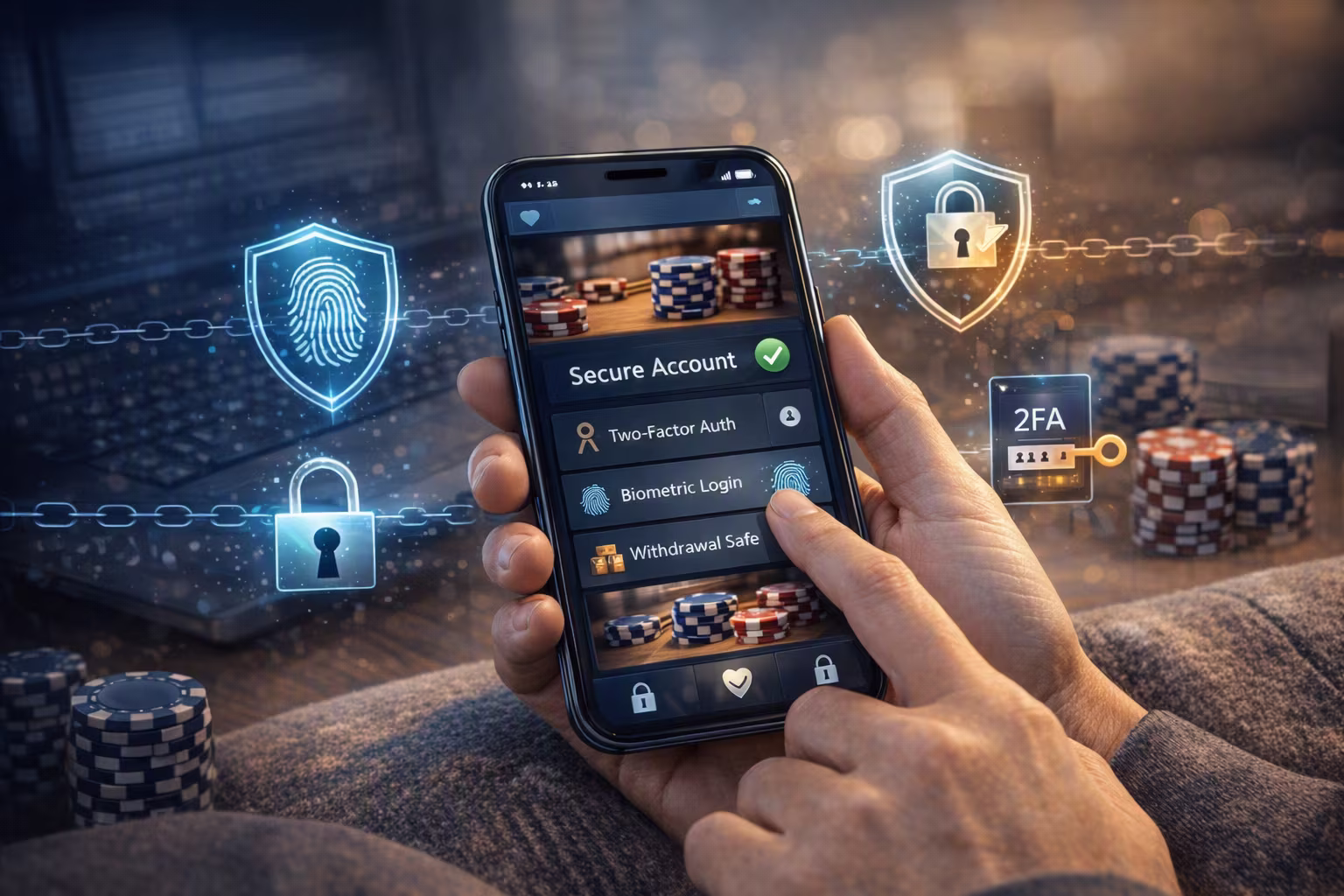 Photo os mobile with online casino security features