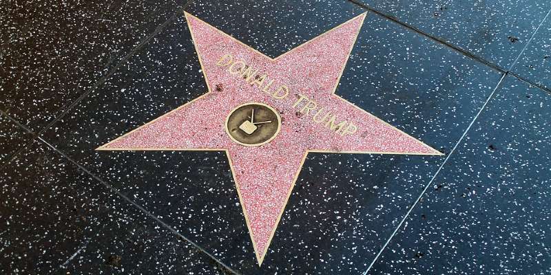 Donald Trump star on Hollywood walk of fame