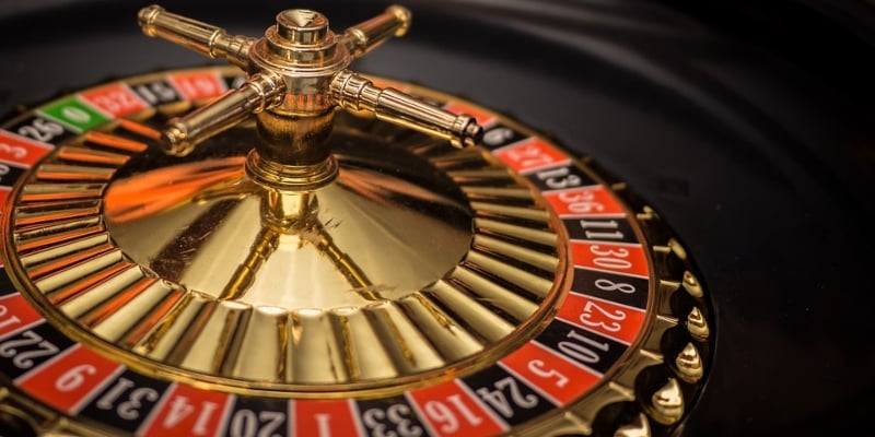 A close-up of a Roulette wheel