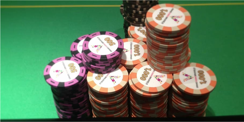 Stacks of casino chips