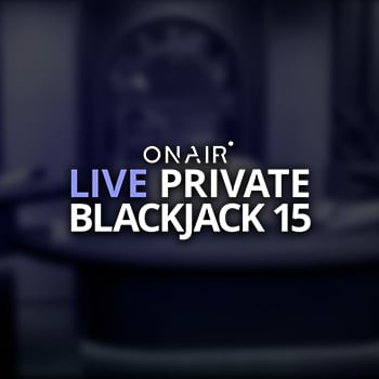 Live Private Blackjack 15 game logo
