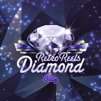 Retro Reels Diamond Glitz Slots Logo