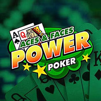 Aces & Faces Power Poker game logo