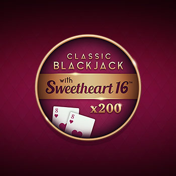 Classic Blackjack with Sweetheart 16 game logo