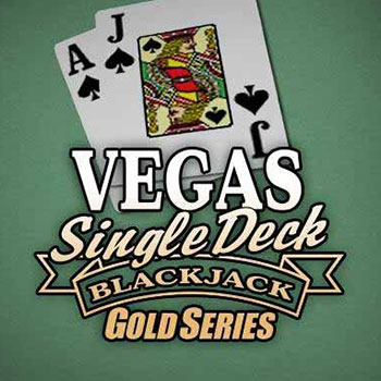Vegas Single Deck Blackjack Gold Logo