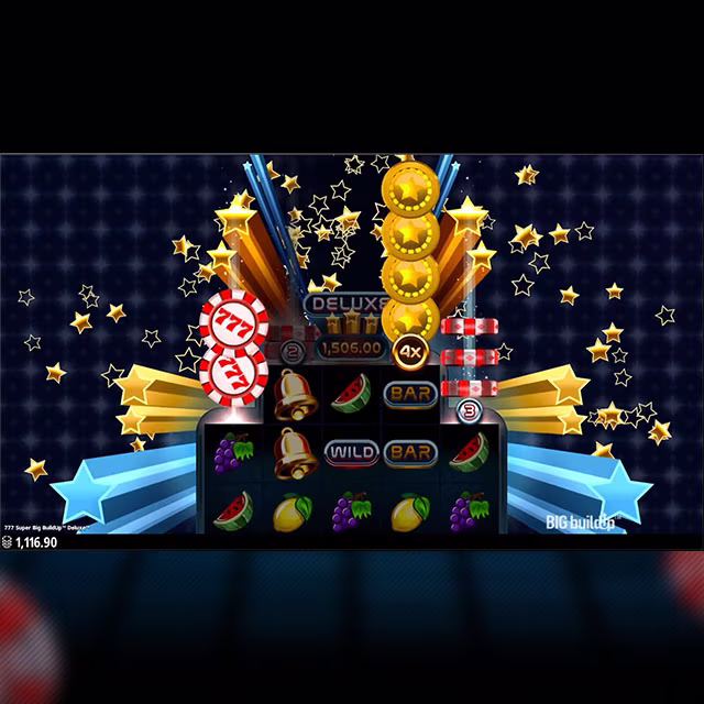 777 Super BIG BuildUp™ Deluxe™ star burt bonus feature