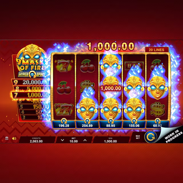 9 Masks Of Fire™ HyperSpins™ Mask Pays