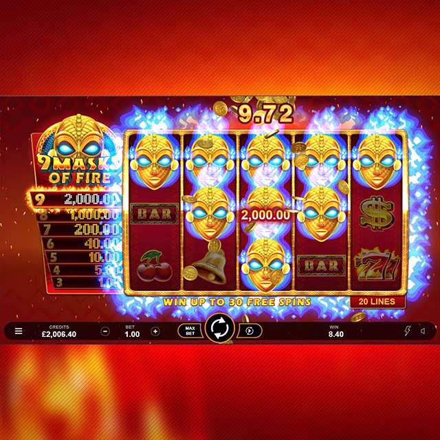 9 Masks of Fire Logo