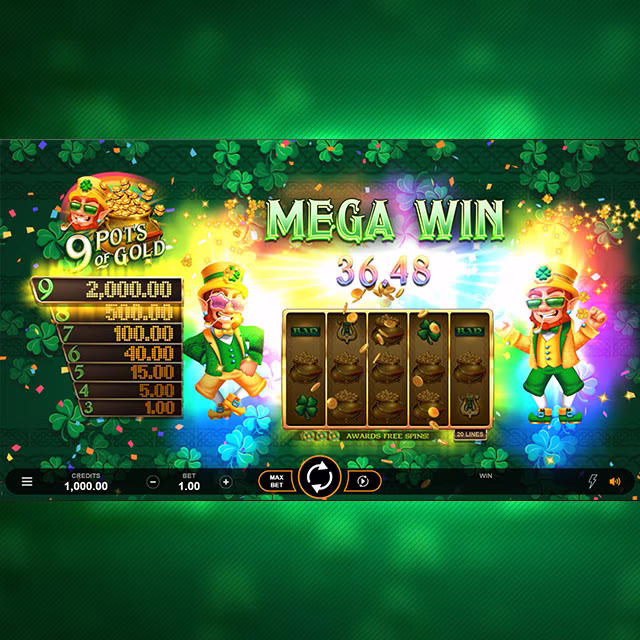 9 Pots of Gold™ Logo