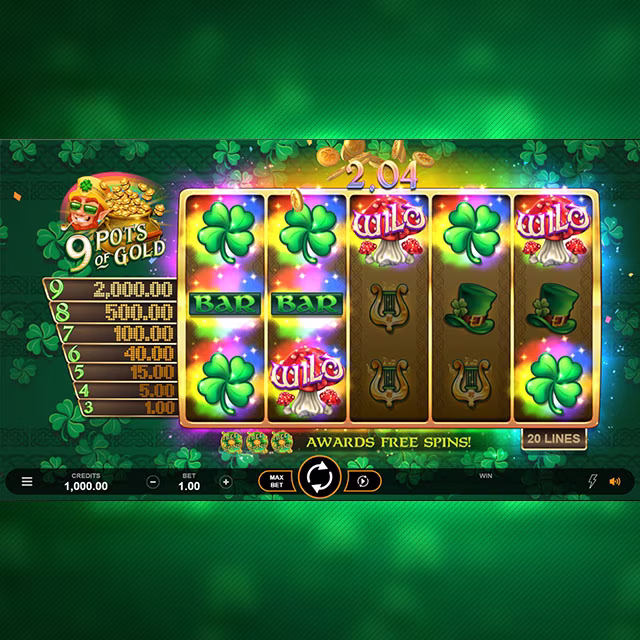 9 Pots of Gold™ Logo