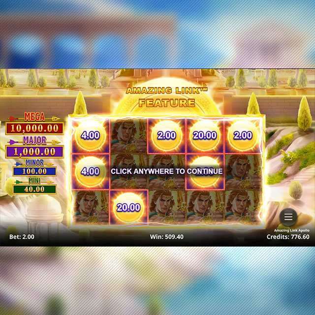 Amazing Link™ Apollo Free Spins feature