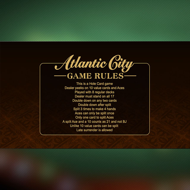 Atlantic City Blackjack Gold Bonus Feature 2