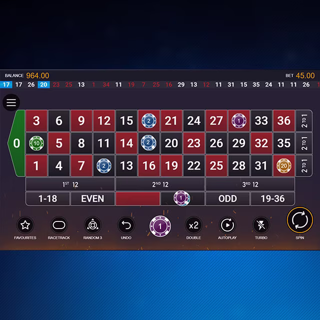 Extreme Multifire Roulette Multifire Numbers