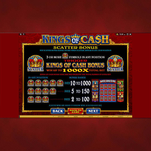 Kings Of Cash Pick & Click Bonus Game