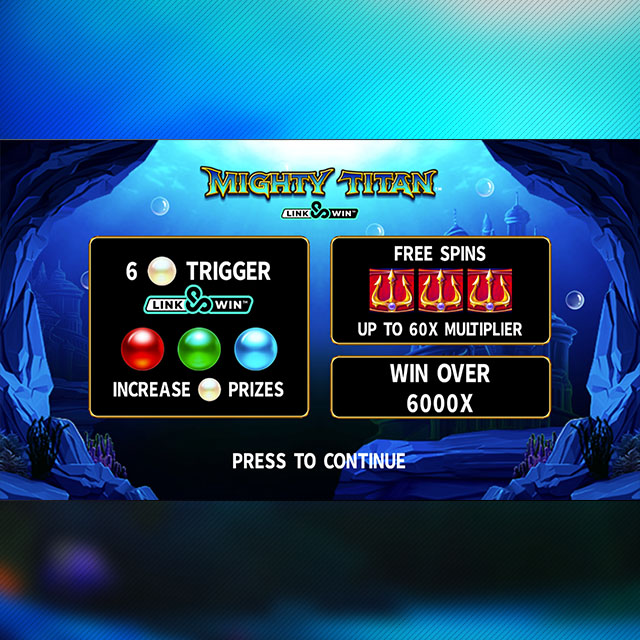 Mighty Titan™ Link&Win™ Free Spins feature