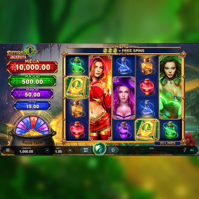 Sisters of Oz™ Jackpots Gameplay