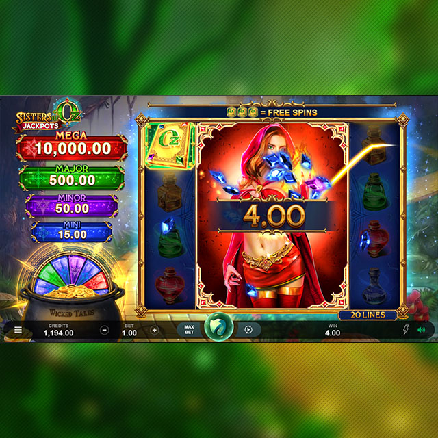 Sisters of Oz™ Jackpots Gameplay