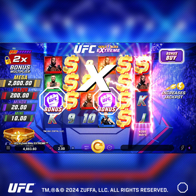 UFC® Gold Blitz EXTREME™ online pokies