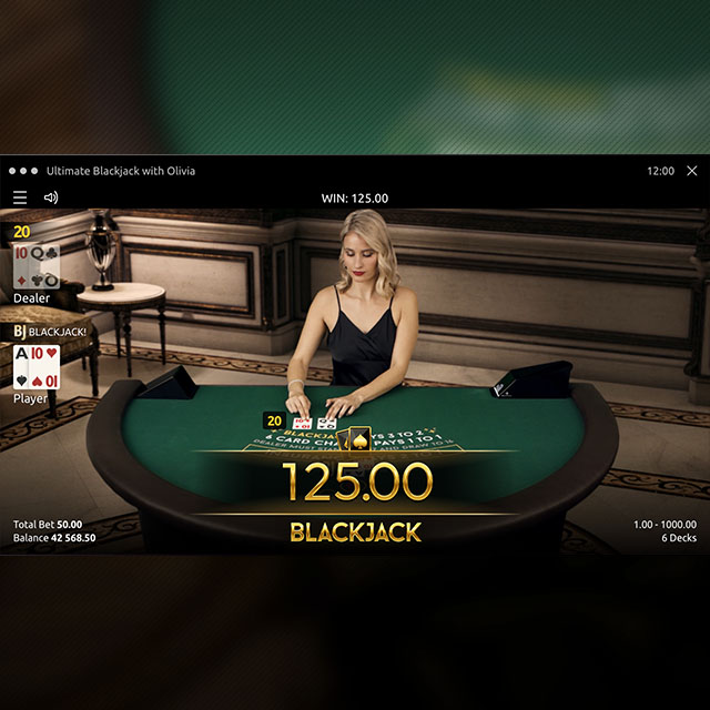 Ultimate Blackjack with Olivia Bonus Feature 4