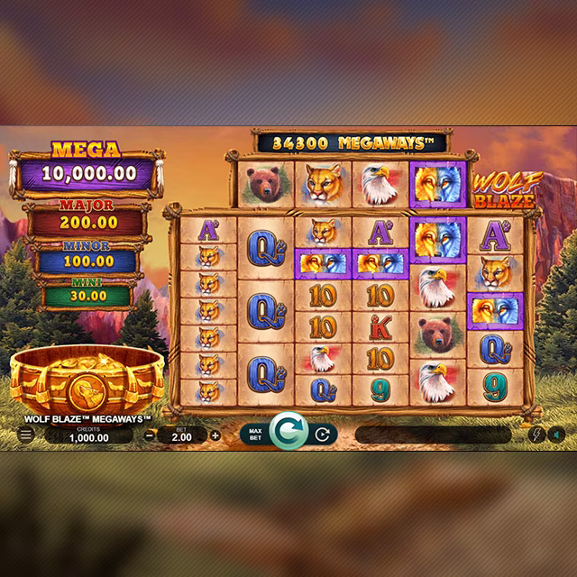 Wolf Blaze™ Megaways™ Rolling Reels™