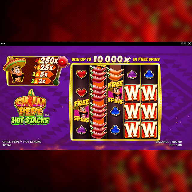 Chilli Pepe™ Hot Stacks Game Feature 1
