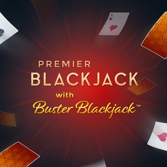 Premier Blackjack with Buster Logo