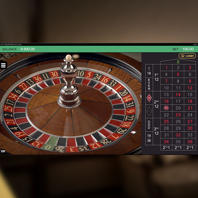 Real™ Roulette con Laura Zero Game Special Bet