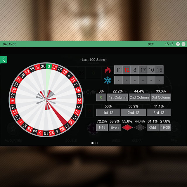 Real™ Roulette with Sarati Statistics Feature